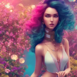 sexy, beautiful, young woman, detailed gorgeous face, vaporwave aesthetic, synthwave, colorful, psychedelic, artstation, concept art, smooth, extremely sharp detail, finely tuned detail, ultra high definition, 8 k, unreal engine 5, ultra sharp focus, illustration, art by artgerm mary dimova, jim lee, greg rutkowski and alphonse mucha