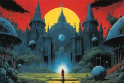 the Priest of the Red Redemption: Philippe Druillet's Délirius (1973, written by Jacques Lob) Lone Sloane: laying surreal ethereal football mondial