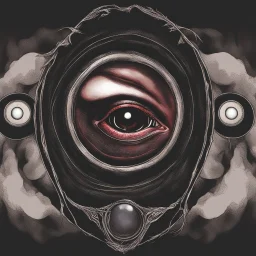 Nihonga policromada art aesthetic ghoul eye