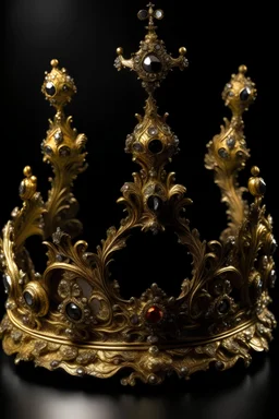 a crown in the style of rasquachismo