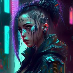 Girl cyberpunk is a thing of beauty