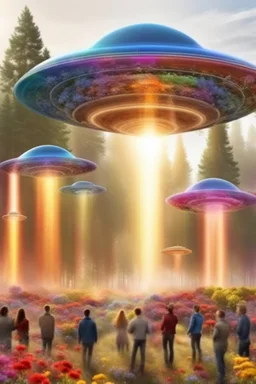 ufos rainbows,beautifuls paysages, fantastic colours, flowers gardens