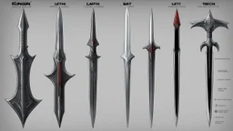 klingon weapons line batleth blade chart dk hand klingon spear star trek weapon weapons tahg mekleth gintak jbobroony mevak kligat kurleth kutluch tajtiq