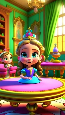 Princess Penelope's Magical Tea Party, cartoon,3D