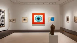 An art deco style, by Cy Twombly, and Barnett Newman, of a All-seeing eye monitors these world, photorealistic, award - winning