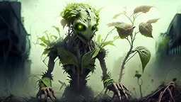 Humanoid plants take over the world, war with humans