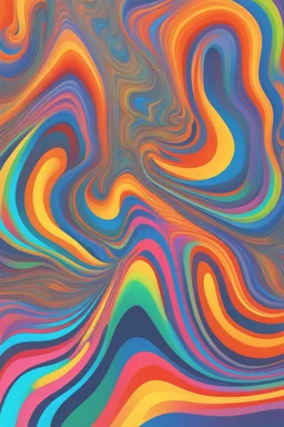 Wavy Psychedelic Gravy; abstract art; energetic; pastel chalks; bold; exciting; stimulating; elegant; detailed abstract vector fractal; wave function; 3d shading; liminal space; noctilucent; parallax