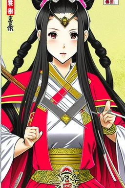 Manga Yui Hatano dressed as a samurai