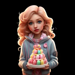 candy girl teenager, 3d,
