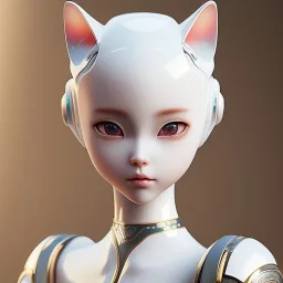 beautiful smooth realistic Japanese robot cat girl figure, extremely sharp detail, finely tuned detail, ultra high definition, 8 k, unreal engine 5, ultra sharp focus, accurate wings, in flying mode centered.