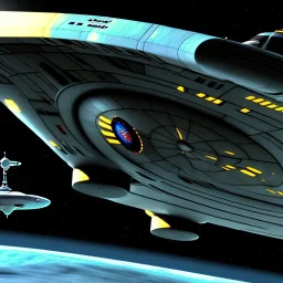 Ncc-1701 starship uss Enterprise, star trek, propulsion, dual jet thrusters