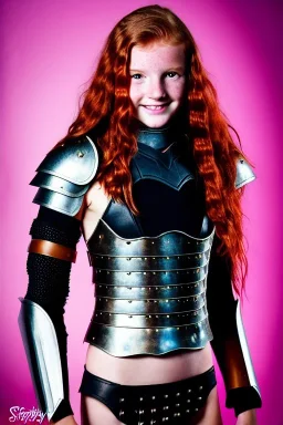 (strikingly beautiful 16 year old charming teen girl:1.2) with (long ginger hair:1.1) and (freckles:1.2) wearing (skimpy leather fantasy armour with halter top and thong:1.3) and (medium cleavage:1.2), tracing, ambient light, highres, (hyperrealistic:1.2), (perfect face:1.1) intricate (high detail:1.1) body, beautiful detailed eyes, plump lips, fantasy theme, Model hash: ddc3021b