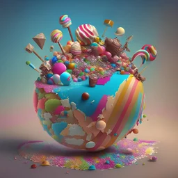world made of candy