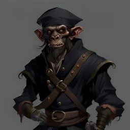 Dread Pirate Human-Monkeyman DnD Digital Art