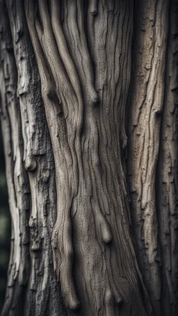 darker toned rough texture of an old tree's trunk flowing vertical