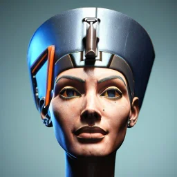 Nefertiti cyberpunk, full body, robocop