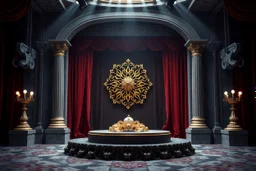 image of a Royal stage with 3d fractal base decoration