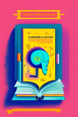 generate a full color front cover illustrtion of book entitled, " how to write a book using AI"