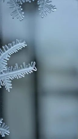 ice frost on glass