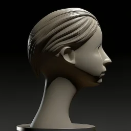 very simple sculpted hair