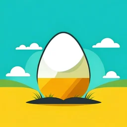 crear imagen de logotipo de huevos directo del campo con aspecto peronista