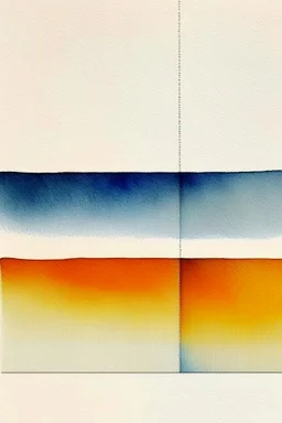 Abstract watercolour painting in the style of Agnes Martin
