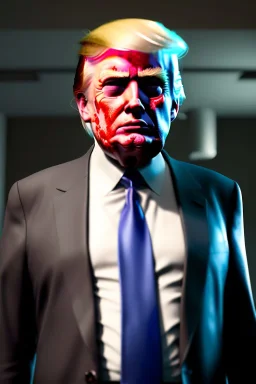 Ultra realistic image night, Donald trump zombie, suit, blood, torn arm, night, the walking dead style, dark ambient, highly detailed, White House background, concept art, unreal engine 5, ray tracing, RTX, ultra detail, volumetric lighting, high definition, high resolution.