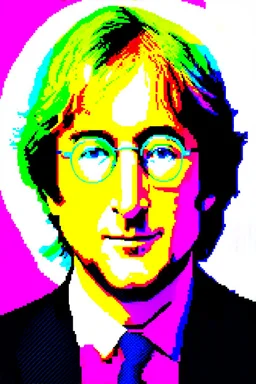 pop art pixels 1000 images warhol style x john lennon portrait