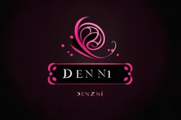 Create a logo called Deniz Boutique DARK PINK