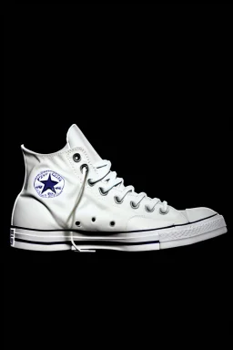 A converse sneaker, covered in Dallas cowboys theme