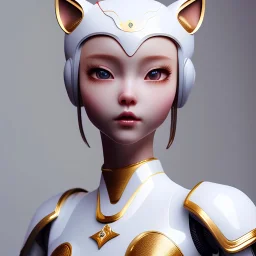 beautiful smooth realistic Japanese robot cat girl figure, extremely sharp detail, finely tuned detail, ultra high definition, 8 k, unreal engine 5, ultra sharp focus, accurate wings, in flying mode