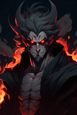 Hades, demon, anime art style