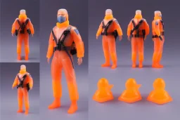 Vaquform Plastic Clear shell toy packaging G.I. Joe doll mike pence space force uniform orange