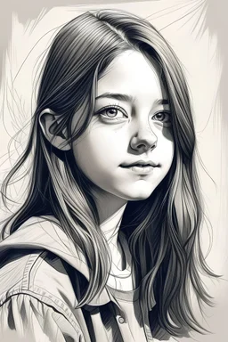 drawing of a girl