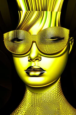 Gold Digger; optical art; digital art; post-internet art; Marina Apollonio