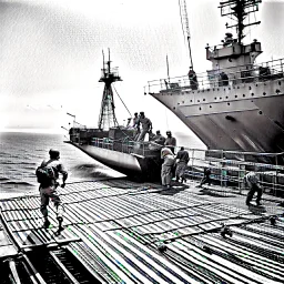 Launching a Cod from an aircraft carrier.