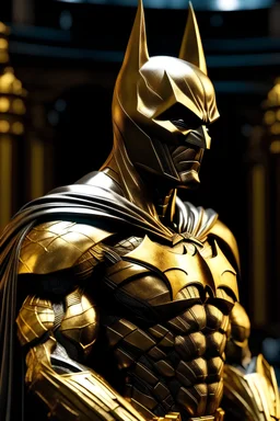 golden statue of batman