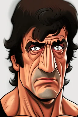 Sylvester Stallone actor cartoon 2d