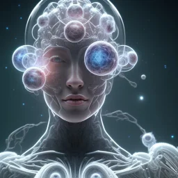 portrait full human body, meditation, universe, fourth dimension, fractal, realistic, 8k, high quality, extreme detail, symmetrical,