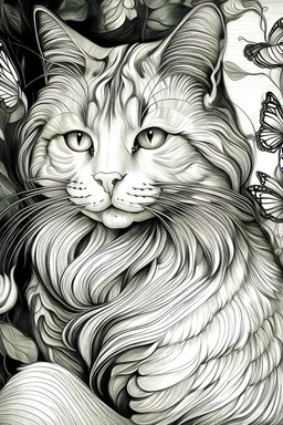 Portrait of a cat by Van Gogh