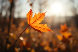 lonely leaf in autumn breeze style of eileen eigar