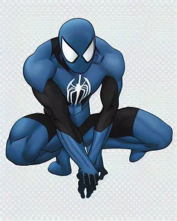 spider-man as DC blue lantern