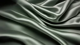 Sage green grey white silk satin. Color gradient. Luxury elegant abstract background for design. Light dark shade. Matte, shimmer. Curtain. Fold. Drapery. Fabric, cloth texture.
