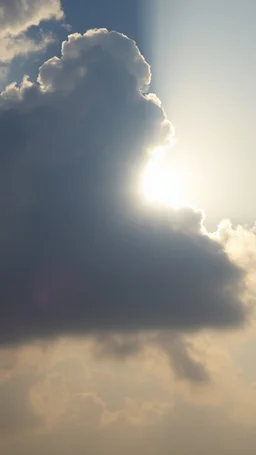 eyes in the sky Looking at you cloudy sky with sun background