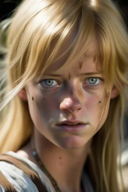 Attack of the Titans Blonde with freckles