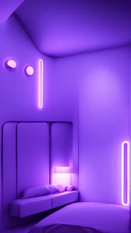 neon purple room