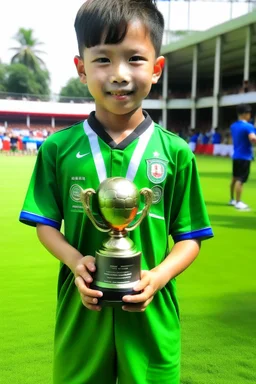 make a winner diploma of the football cup called Milo Cup
