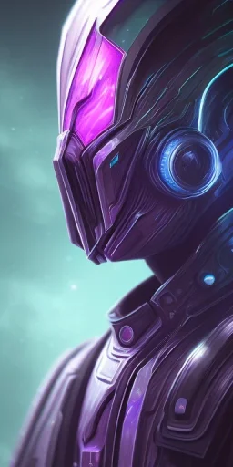 purple galaxy masked super villain, weapons in hands, teal and purple smoke, full portrait, hyper realistic, 4k