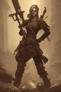 female dungeon punk war forged