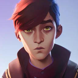 Portrait of a 9 year old warlock boy with beautiful eyes Nick Harris style